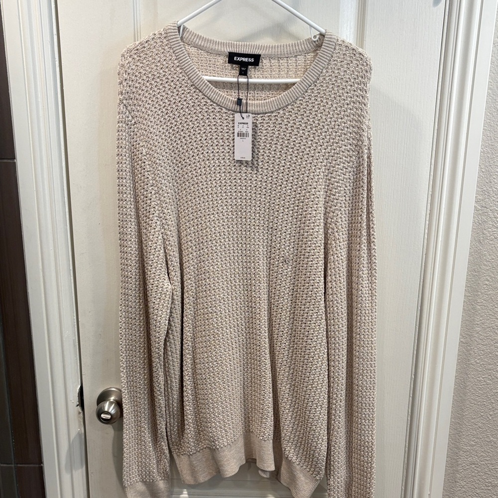 Express Men’s Cream Sweater